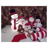Plush Christmas Toys, LIght Up Snowman