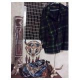New Southwest Rug, Decor, Wolf Bag, Eagle Figures+