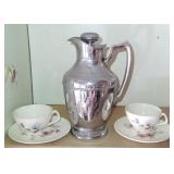 Vtg Stanley Insulated Coffee Pot & 2 Tea Cup Sets
