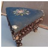 Tramp Art Foot Stool