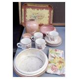 Vtg Striped Eagle Pottery, International China+