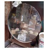 Round Antique Mirror for Vanity