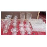 Old Glass Sundae, Sorbet, Champagne, Trays+