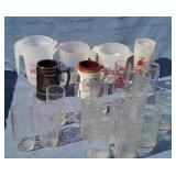 Retro Plastic Beer Pitchers, Mugs, Glasses+