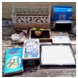 Planter, Frames, Bird Book, Domino