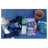 Electric Shaver, Vtg Brush & Curlers, New Wig+