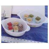 2 Fire King Casserole Dishes