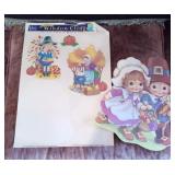 Vtg Pilgrim Cutout & Window Clings