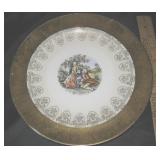 Vintage Atlas China 22 Kt Gold 8" Plate