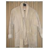 Suede Leather & Lambs Wool Coat
