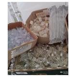 3 Boxes of Retail Store Sign Clips & Brackets