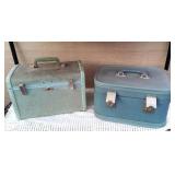 2 Retro Cosmetic Travel Suitcases- Samsonite+