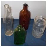 Vtg Atlas Mason, Lascelle Soda + Bottles