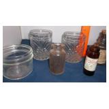 Vtg Glass Bottles- Kerr, Covetro Italy, Shoeshine