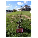 Water Pump Converted Lamp