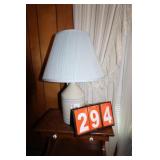 2 Matching Stoneware Crock Lamps