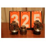 Carbide Lanterns and Holding canisters