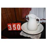 Wash Bowl and Pitcher