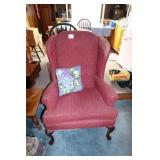 Red Wing Back Chair