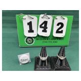 (2) Sterling Silver Engagement Rings Sz 9