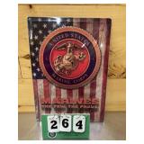 Marine Cor. Metal Sign