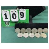 (11) 40% Silver Kennedy Halves - Lot#2