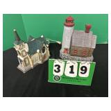 Ceramic Lighthouse and Church