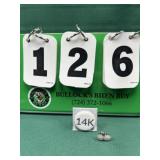 14K White Gold Earrings 1/2 TDW