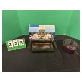 Glassware & Cornin Tea Set