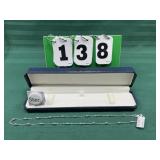 Sterling Silver Chain w/ Beads 20"