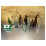Assorted Glass Bottle Lot