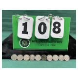 (10) Silver Rosevelt Dimes