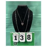 (2) Sterling Necklaces