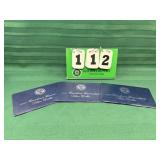 (3) Eisenhower Uncirculated Silver Dollar