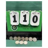 (10) Silver Assorted Dimes