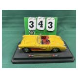 57 Chevy Corvette Yellow Car