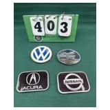 Car Themed Belt Buckles