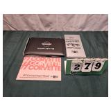 (3) Vintage Assorted Corvette Owners Manuals Lot 3
