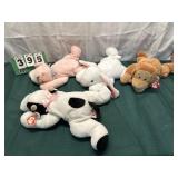 (4) XL Vintage Beanie Babies With Tags Lot 24