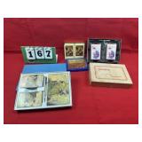 Vintage Double Collectible Playing Cards in Boxes