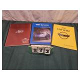 (3) Vintage Assorted Corvette Specialists Manuals