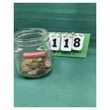 Jar Wheat Pennies