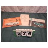 (3) Vintage Assorted Corvette Specialists Manuals