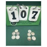 10 Silver Dimes Us