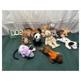 (10) Vintage Beanie Babies With Tags Lot 12