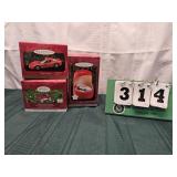 3 Keepsakes Hallmark Corvette Ornaments