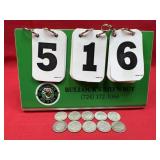 (10) Silver Roosevelt Dimes