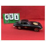 RARE Cox Corvette Tether Car Gas Engine Black