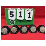 (5) Silver Kennedy Halves 40%