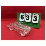 Hofbauer Crystal Glass Corvette Car Model 7"